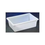 Rubbermaid Polyethylene Box, 26"L x 18"W x 9"H, White     