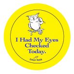 Eyes Checked Stickers - 100/Roll