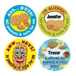 Nut Allergy Stickers, 200/Roll