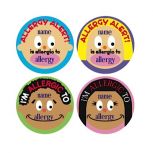 Allergy Stickers Customizable, 200/Roll