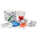 Sharps 1.25 Gallon Biohazard Spill Clean-up Kit and Recovery System, sharps biohazard