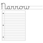 Narrow Double Line Notebook Paper