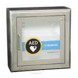 Physio-Control AED Wall Cabinet with Strobe Alarm, White