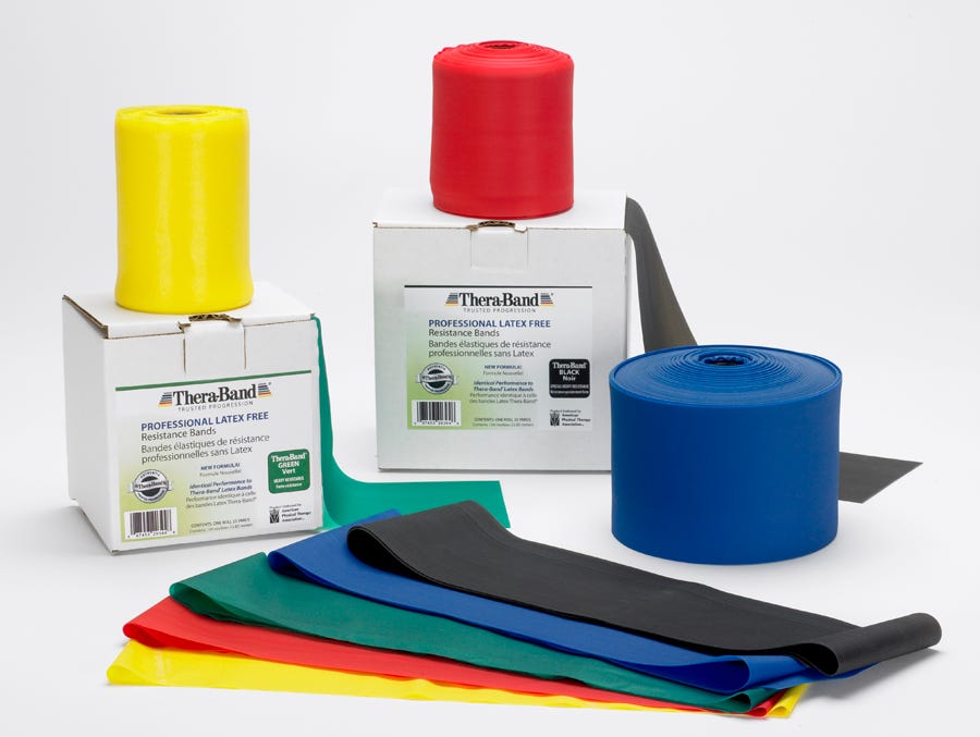 Theraband Latex Free Bands - 50 Yards