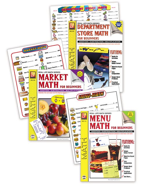 Real Life Math: Menu Math Level 1 Classroom Pack