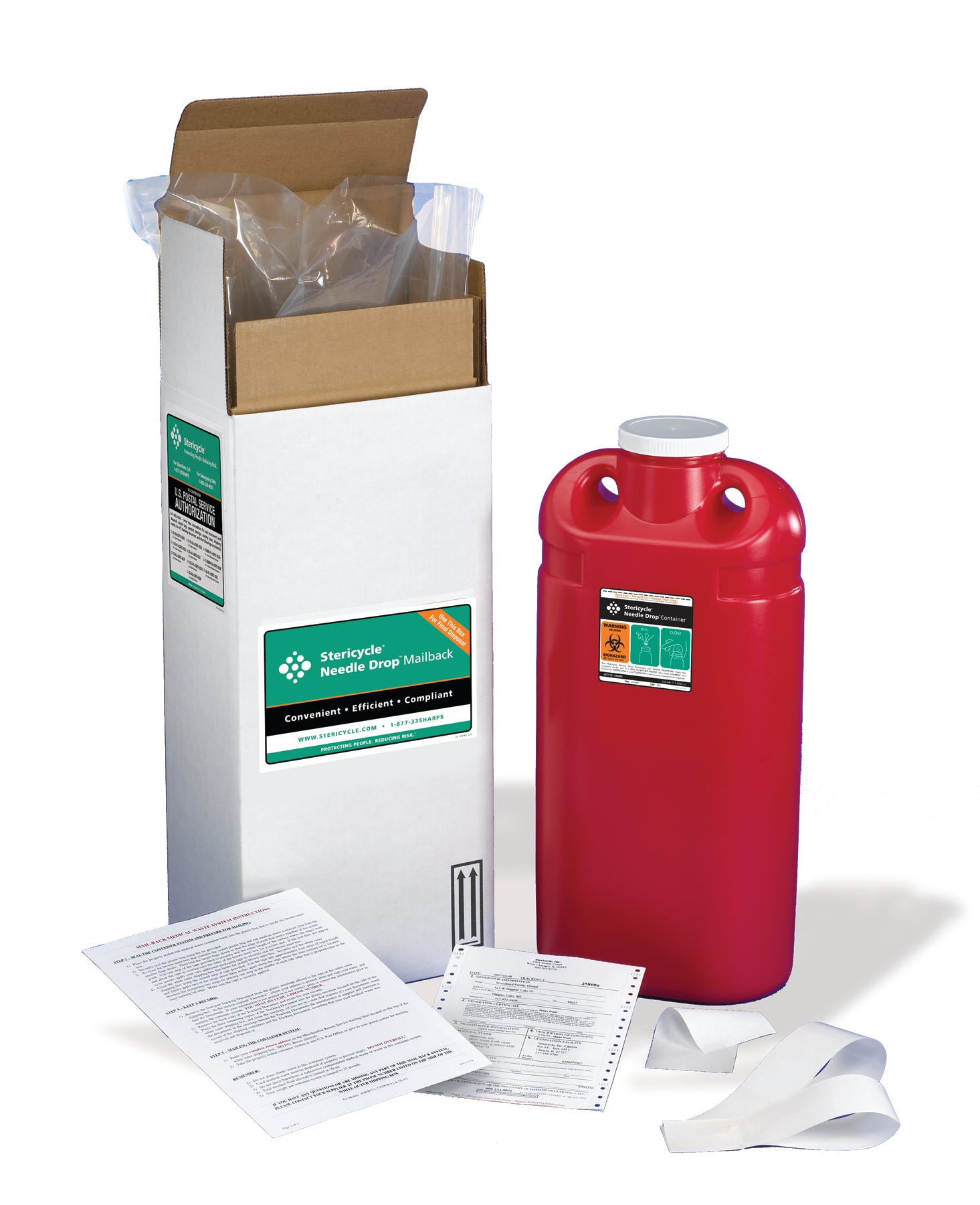 Sharps Medical Waste Mail-back Disposal System