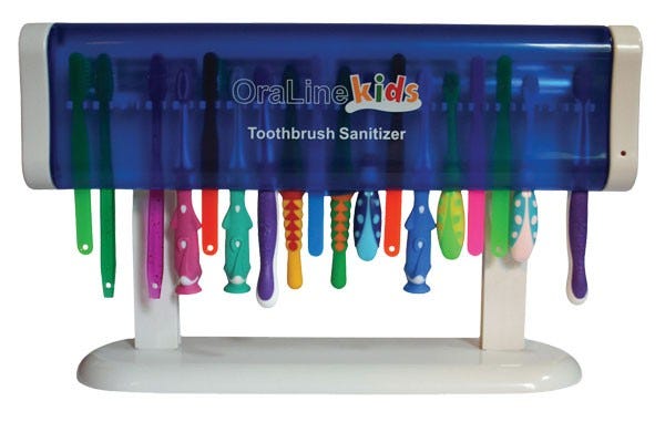 20 Toothbrush Capacity UV Toothbrush Sanitizer