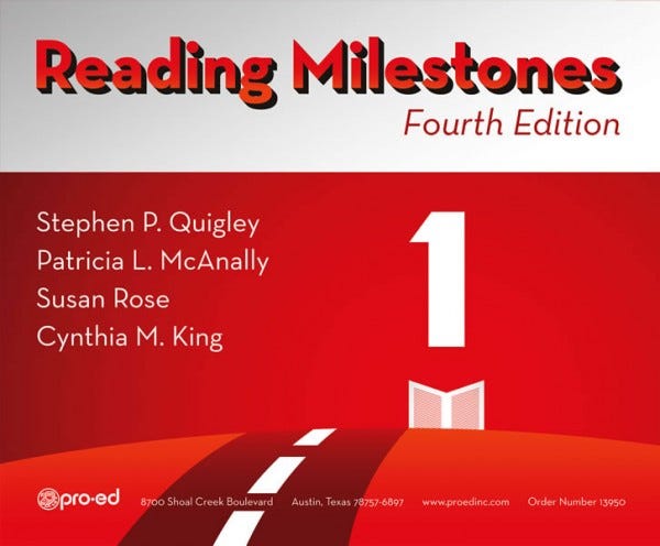 Reading Milestones 4th Edition - Level 1 (Red) 