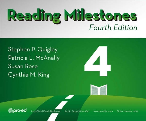Reading Milestones 4th Edition - Level 4 (Green) 