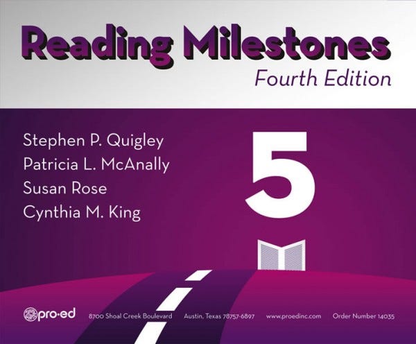 Reading Milestones 4th Edition - Level 5 (Purple) 