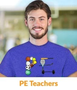 Physical Education Teachers custom apparel store